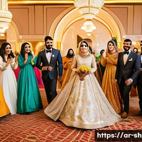 Home 30 공연기획사의 프로젝트 완료 사례 - **A vibrant and joyful Arabian wedding celebration in a luxury hotel ballroom.** *A diverse group of...
