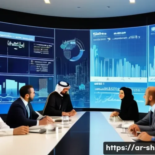 Home 15 공연기획사 연말 결산 프로세스 - **Prompt:** A diverse group of modern Arab business professionals, including men and women in smart ...